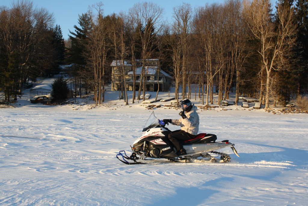 Deep Creek Lake-Snowmobile Warnings