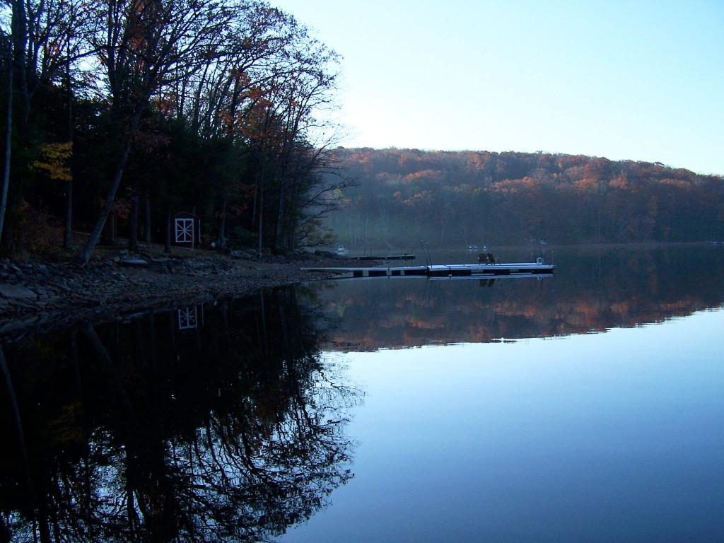 Enjoying Glassy Deep Creek Lake