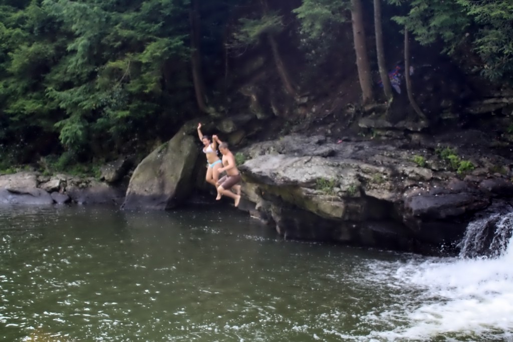 Rock Jumping Lower Swallow Falls