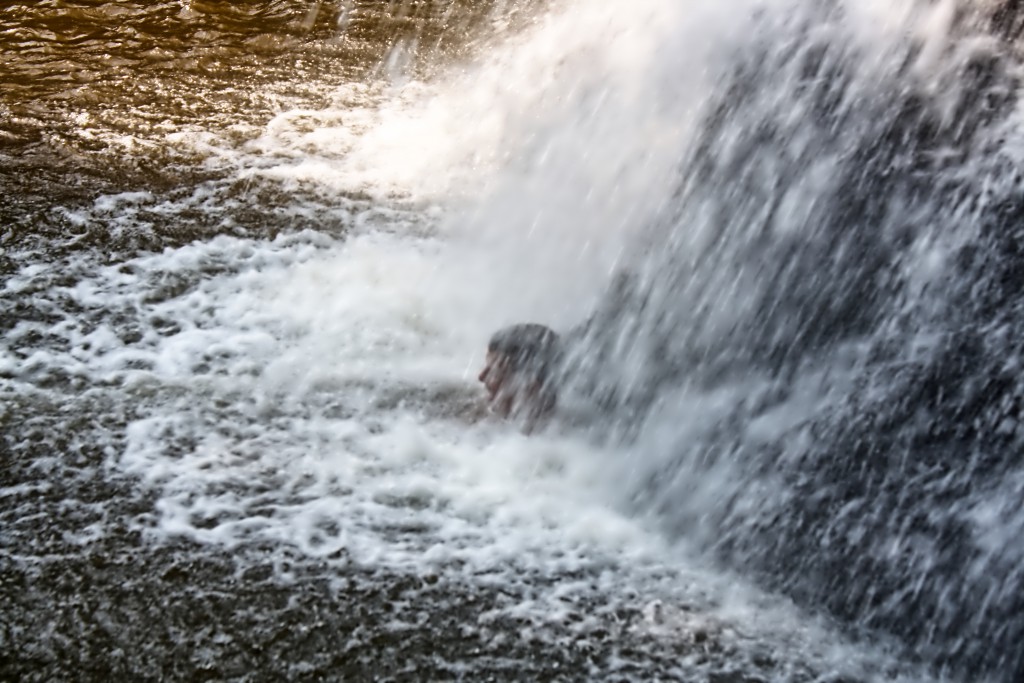 Under Muddy Creek Falls