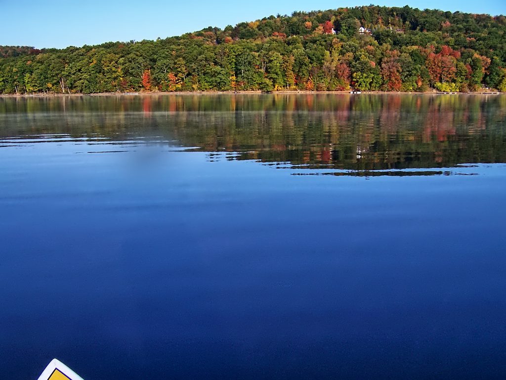 The Fall Foliage Season photographed from a Paddleboard