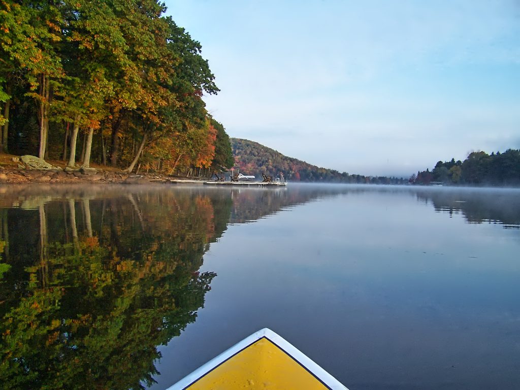 The Fall Foliage Season photographed from a Paddleboard