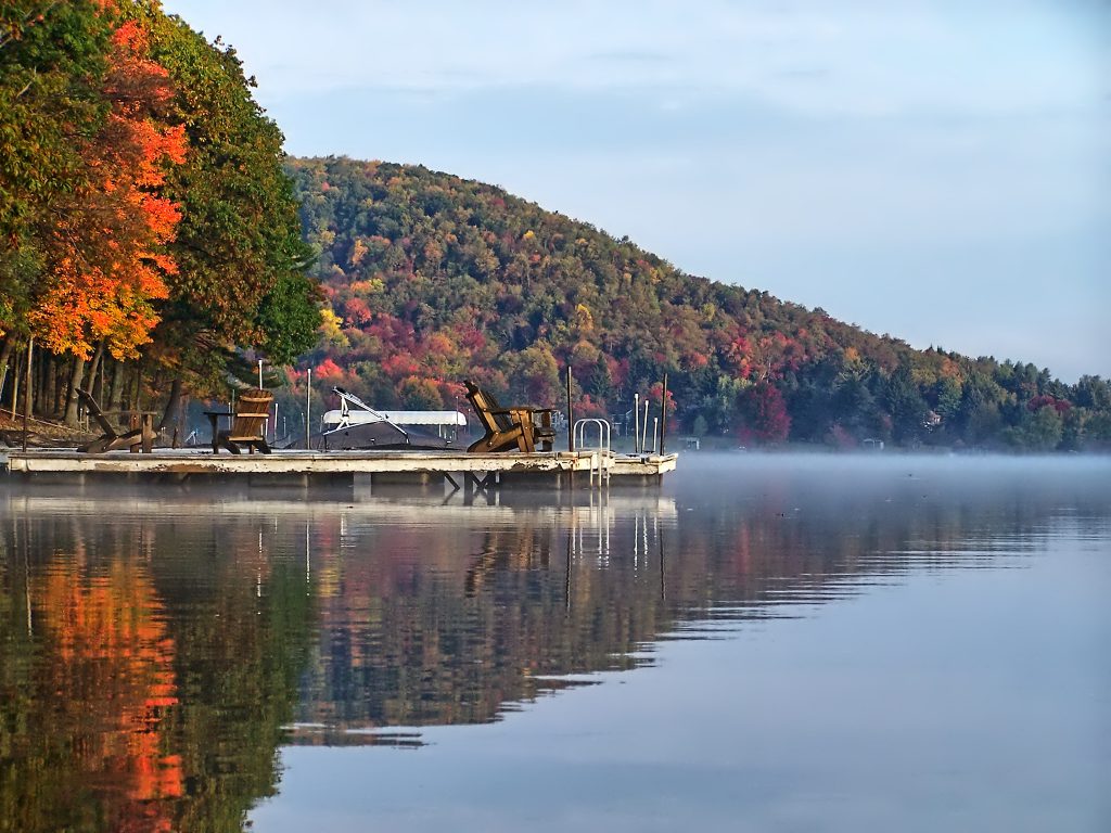 The Fall Foliage Season photographed from a Paddleboard