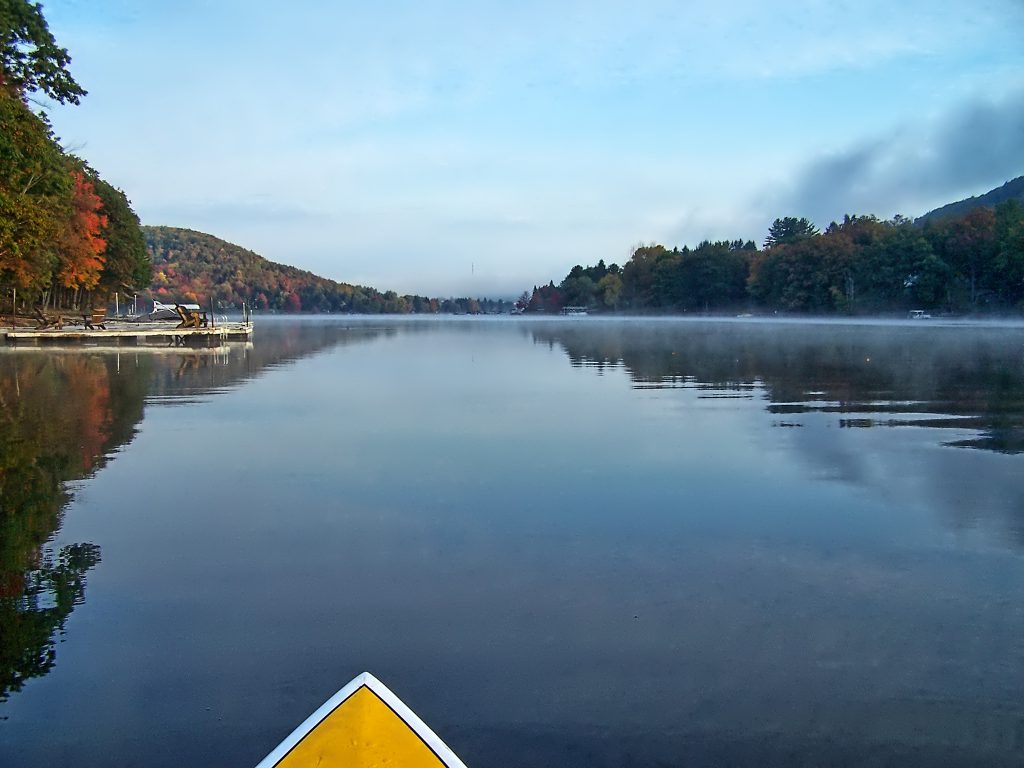 The Fall Foliage Season photographed from a Paddleboard