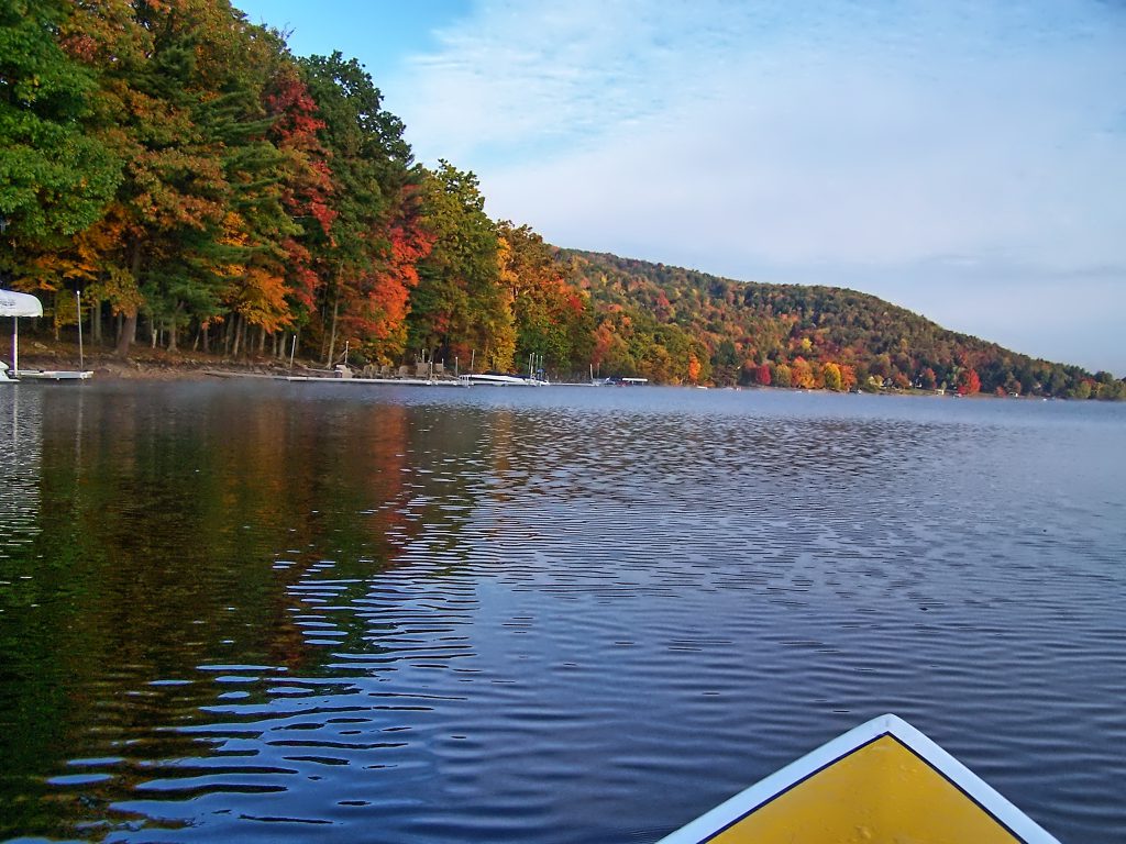 The Fall Foliage Season photographed from a Paddleboard