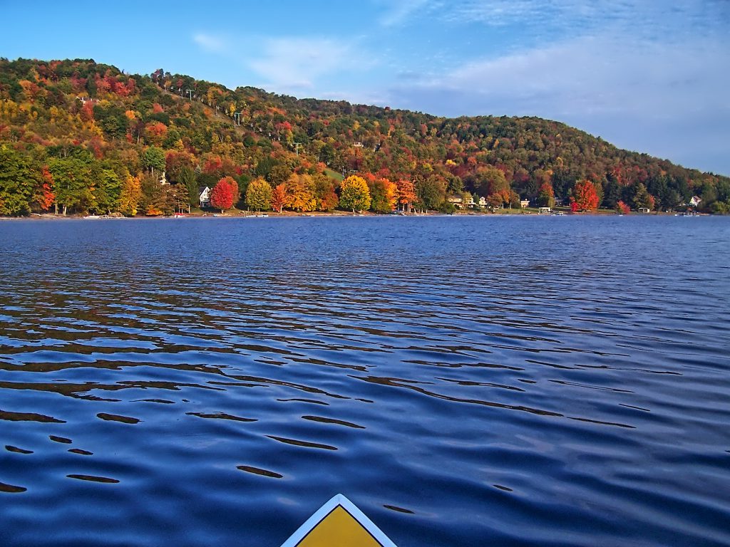 The Fall Foliage Season photographed from a Paddleboard