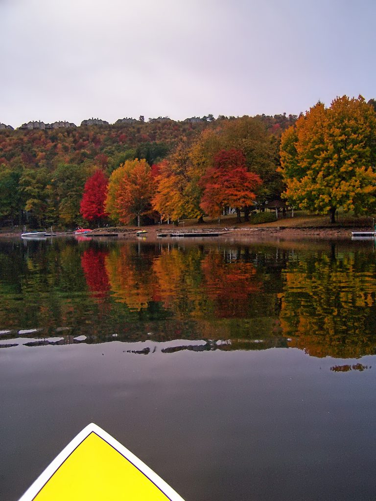 The Fall Foliage Season photographed from a Paddleboard