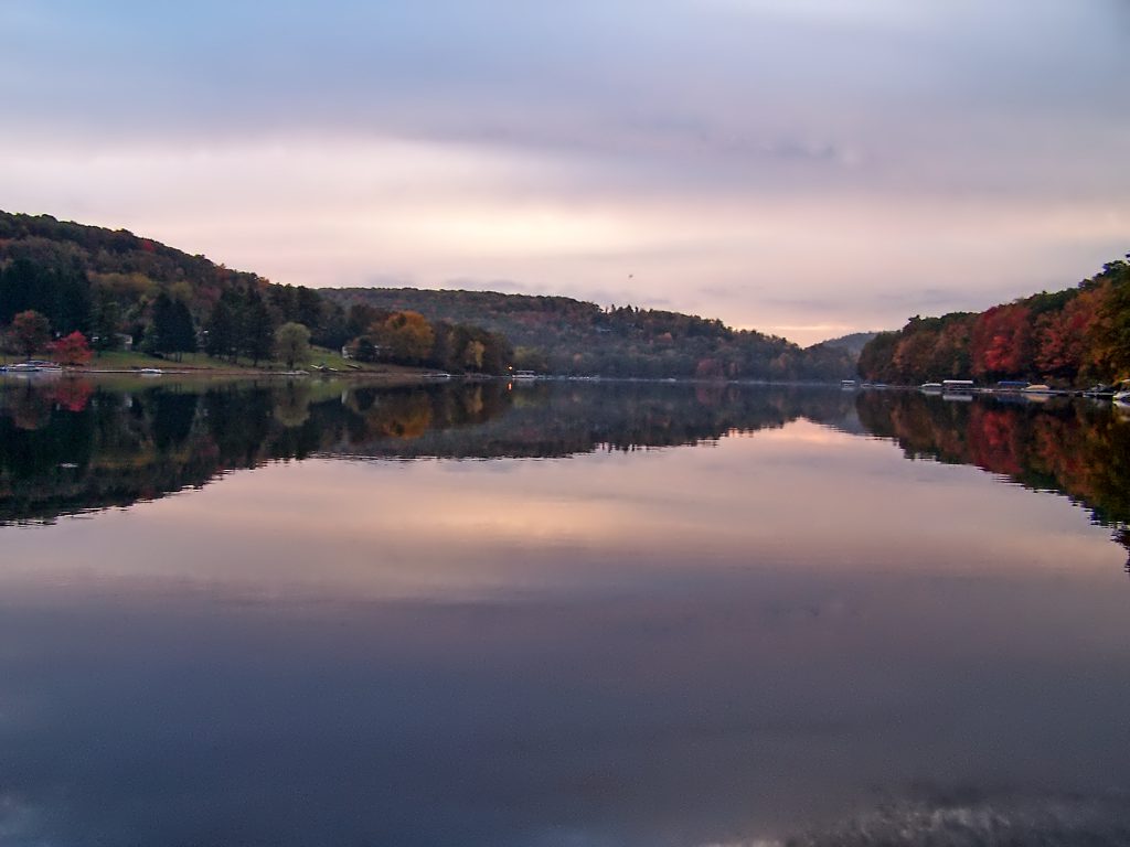 The Fall Foliage Season photographed from a Paddleboard