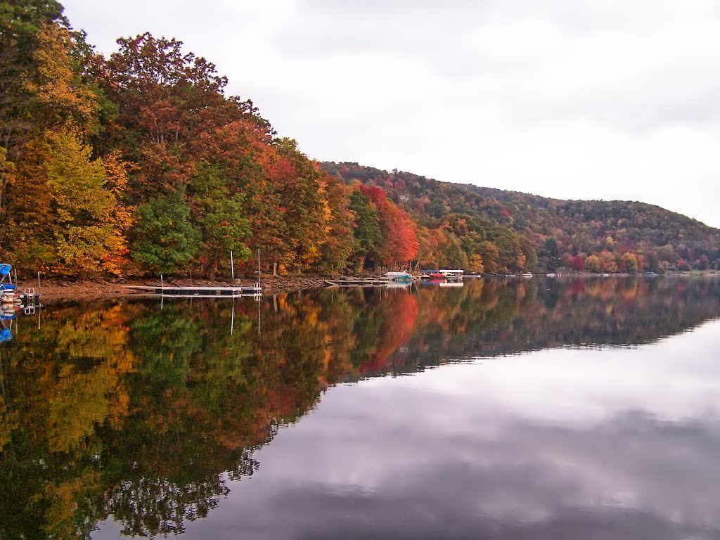 The Fall Foliage Season photographed from a Paddleboard