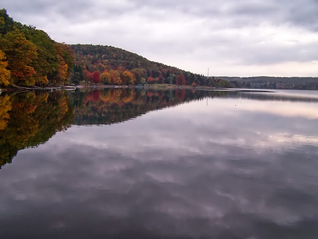 The Fall Foliage Season photographed from a Paddleboard