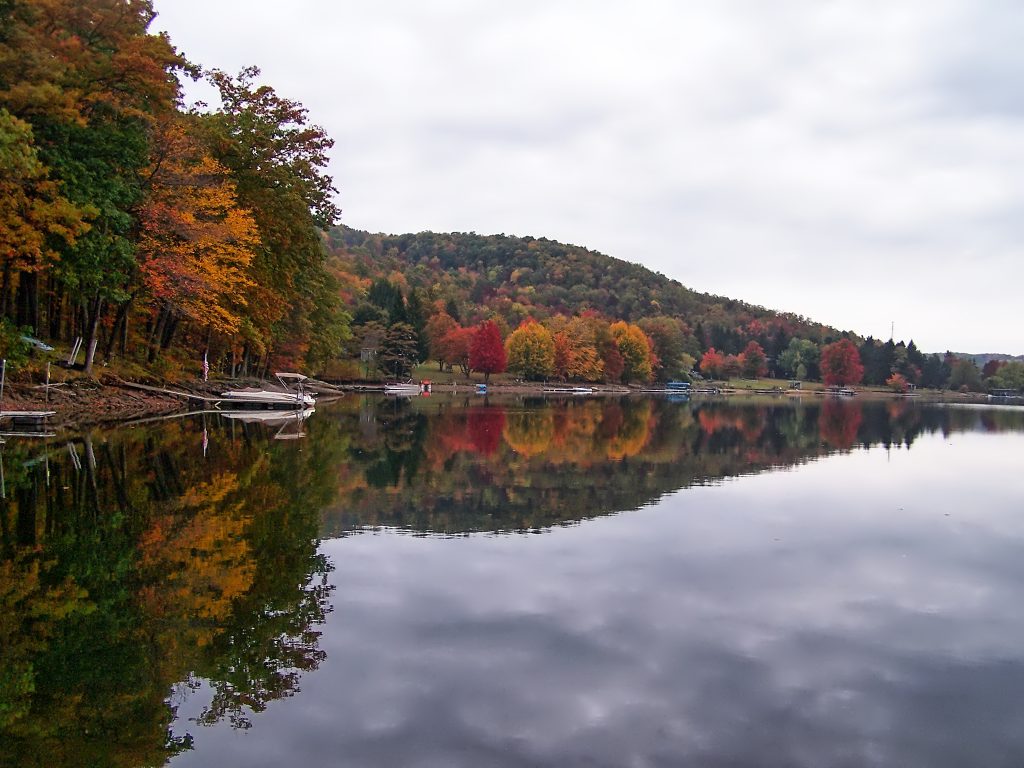 The Fall Foliage Season photographed from a Paddleboard