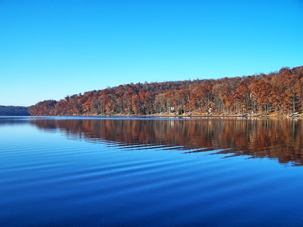 The Fall Foliage Season photographed from a Paddleboard