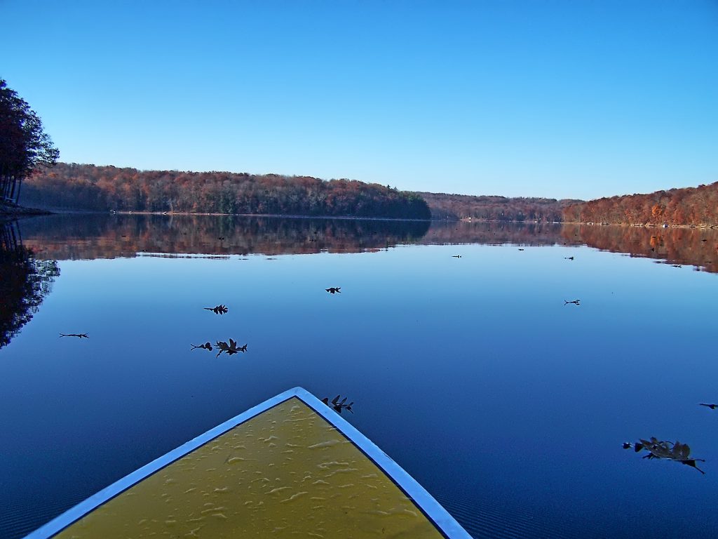 The Fall Foliage Season photographed from a Paddleboard