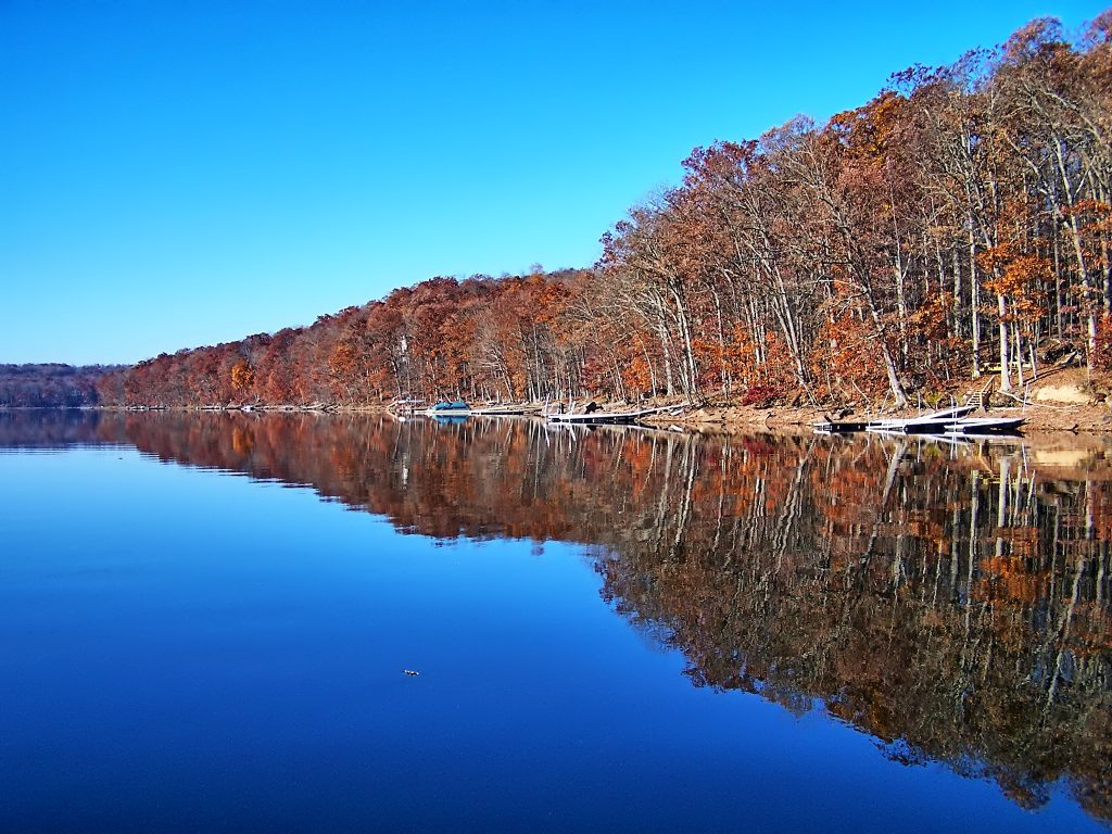 The Fall Foliage Season photographed from a Paddleboard